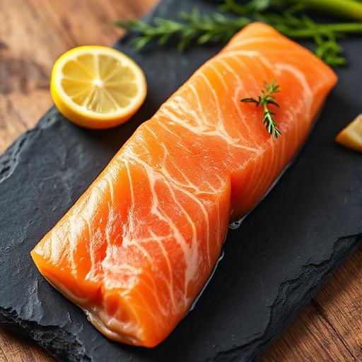 Healthy fish rich in omega-3 supporting kidney and heart health